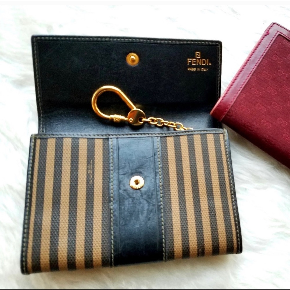 Vintage Fendi Leather Keychain Wallet